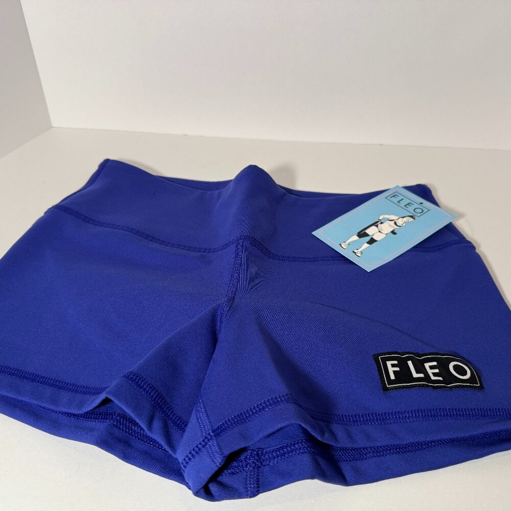 FLEO  Romey yoga Shorts. Size Small - Royal Blue